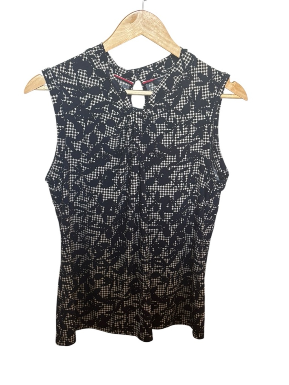 Tommy Hilfiger Sleeves Dark Blue and White Shirt